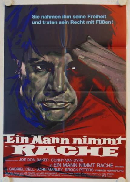 Framed original release german movie poster